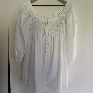 Forever 21 White Button-Down Blouse